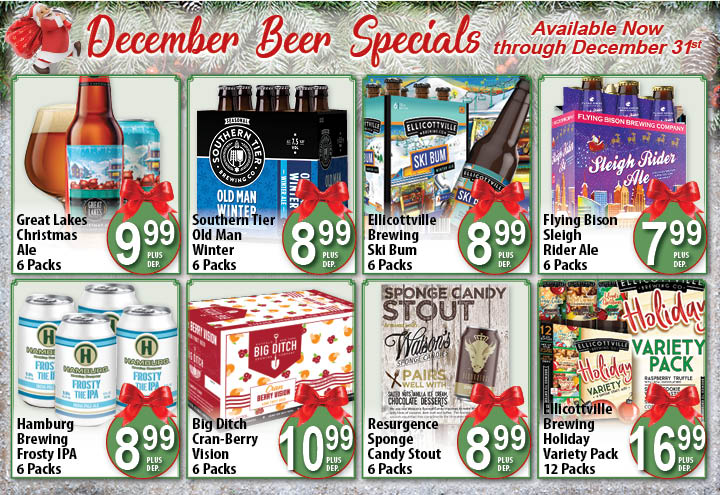 December beer specials